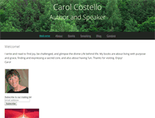 Tablet Screenshot of carolcostello.net
